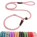 Fida Durable Slip Lead Dog Leash, 6 FT x 1/2" Dog Training Leash, Pink