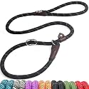 Fida Durable Slip Lead Dog Leash, 4 FT x 1/2" Dog Training Leash, Black