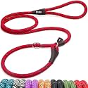 Fida Durable Slip Lead Dog Leash, 6 FT x 1/2" Dog Training Leash, Red