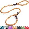 Fida Durable Slip Lead Dog Leash, 4 FT x 1/2" Dog Training Leash, Orange