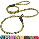 Fida Durable Slip Lead Dog Leash, 6 FT x 1/2" Dog Training Leash, Yellow