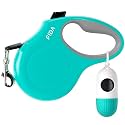 Fida Retractable Dog Leash with Dispenser and Poop Bags, 16 ft, Teel