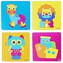 Fiddlys 3D Cute Cartoon Wooden Jigsaw Puzzles