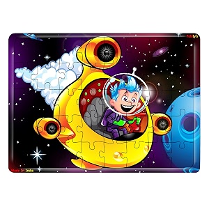Fiddlys 40 Pcs Paperless Wooden Jigsaw Puzzle