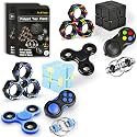 Fidget Toys Adults Set Fidgets for Classroom Must Have Autism Sensory Pack Figette Cube ADHD Special Treasure Prize Tool Stress Relief Desk Cool Gadget for Kid Easter Basket Stuffers for Teen Boys