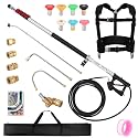 FIDISP 24 FT Telescoping Pressure Washer Wand, Gutter Cleaning Tool