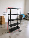 FIDVI Iron Rack Metal Shelves Storage Shop