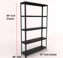 FIDVI Iron Rack Metal Shelves Storage Shop