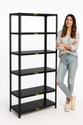 FIDVI Iron Rack Shelves Storage Shop Rack