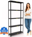 FIDVI Primium CRC Sheet 5 Shelf Multipurpose Storage Rack Books Kitchen Powder Coated Luggage Rack