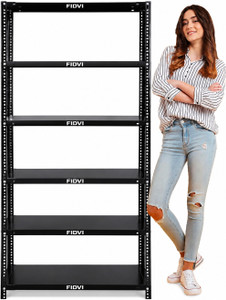 fidvi slotted angle 6 shelves multipurpose powder coated storage racks rack side fitting furniture accessories iron