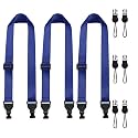 FIEIL 3 Pack Adjustable iPad Strap, Nylon Camera Strap, Comfortable Shoulder Strap for iPad Case, Cellphone Tablet, Camera, Laptop, Binocular, Luggage Bag(Prussian Blue Universal Neck Lanyard)