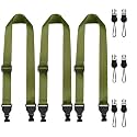 FIEIL 3 Pack Adjustable iPad Strap, Nylon Camera Strap, Comfortable Shoulder Strap for iPad Case, Cellphone Tablet, Camera, Laptop, Binocular, Luggage Bag(Green Universal Neck Lanyard)