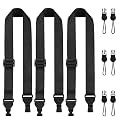 FIEIL 3 Pack Adjustable iPad Strap, Nylon Camera Strap, Comfortable Shoulder Strap for iPad Case, Cellphone Tablet, Camera, Laptop, Binocular, Luggage Bag(Black Universal Neck Lanyard)