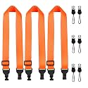 FIEIL 3 Pack Adjustable iPad Strap, Nylon Camera Strap, Comfortable Shoulder Strap for iPad Case, Cellphone Tablet, Camera, Laptop, Binocular, Luggage Bag(Orange Universal Neck Lanyard)