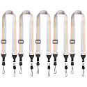 FIEIL 5 Pack Adjustable Shoulder Strap, Nylon Camera Strap, Comfortable Neck Strap for iPad, Cellphone Tablet, Camera, Laptop, Binocular, Luggage Bag (Rainbow Colors Universal Lanyard)