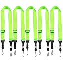 FIEIL 5 Pack Nylon iPad Strap, Adjustable Camera Neck Strap, Comfortable Shoulder Strap for iPad, Cellphone Tablet, Camera, Laptop, Binocular(Fluorescent Green Universal Neck Lanyard)