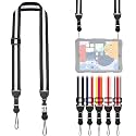 FIEIL Adjustable Shoulder Strap, Comfortable for Camera Neck Lanyard iPad Strap iPad Strap for iPad, Camera, Binocular, Crossbody, Tablet, Laptop, Binocular, Luggage Bag(Black, White &amp; Black A13)