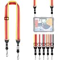 FIEIL Adjustable Shoulder Strap, Comfortable for Camera Neck Lanyard iPad Strap iPad Strap for iPad, Camera, Binocular, Crossbody, Tablet, Laptop, Binocular, Luggage Bag(Orange, Red &amp; Yellow A19)