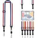 FIEIL Adjustable Shoulder Strap, Comfortable for Camera Neck Lanyard iPad Strap iPad Strap for iPad, Camera, Binocular, Crossbody, Tablet, Laptop, Binocular, Luggage Bag(Blue, White &amp; Red A10)