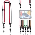 FIEIL Adjustable Shoulder Strap, Comfortable for Camera Neck Lanyard iPad Strap iPad Strap for iPad, Camera, Binocular, Crossbody, Tablet, Laptop, Binocular, Luggage Bag(Red, White &amp; Black A70)