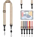 FIEIL Adjustable Shoulder Strap, Comfortable for Camera Neck Lanyard iPad Strap iPad Strap for iPad, Camera, Binocular, Crossbody, Tablet, Laptop, Binocular, Luggage Bag(Brown &amp; White A71)