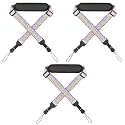 FIEIL Universal Shoulder Strap, Neoprene Padded Bag Strap with Double Adjustable Buckles, Comfortable Neck Lanyard for Camera, Tablet,iPad, Laptop, Binocular, Luggage Bag(3 Pack Rainbow Heart)