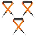 FIEIL Universal Shoulder Strap, Neoprene Padded Bag Strap with Double Adjustable Buckles, Comfortable Neck Lanyard for Camera, Tablet,iPad, Laptop, Binocular, Luggage Bag(3 Pack Orange)
