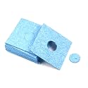 Fielect 10Pcs Soldering Sponge 60mmx60mmx6mm for Iron Tips, Soldering Iron Cleaning Sponge Solder Tip Clean Pads, Blue Square