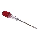 Fielect 20pcs Voltage Tester Voltage Detector Pen Circuit Tester Tool Steel Batch Slotted Test Pencil JRDB-859 AC/DC 100-500V Clear