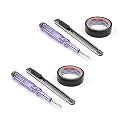 Fielect 5 Suit Circuit Tester Pen Assortment, Voltage Tester Detector Pen with Small Utility Knife, 5m Electrical Tape, 100-500V