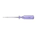 Fielect 5pcs Voltage Tester Voltage Detector Pen Circuit Tester Tool Flat-Blade Slotted Screwdriver Test Pen JRDB-936 AC/DC 100-500V Purple Clear