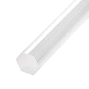Fielect Acrylic Hexagon Rod Square Rod 72MPDx250mm Solid Plxi Glass Plastic Lucite PMMA Bar Stick Clear 1pcs
