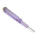 Fielect Circuit Tester, Voltage Tester Pen Screwdriver Electric Test Detector, Slotted Screwdriver Test Pen 100-500V 1pcs