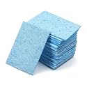 Fielect Soldering Sponge 60mmx40mmx6mm for Iron Tips Cleaner Soldering Iron Cleaning Sponge, 20Pcs, Blue, rectangle