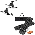 FieryRed Traction Boards Offroad, Recovery Boards with 2 Leashes and Carry Bag, Recovery Track Board Mounting Kit