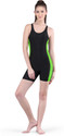 FIESTA CLARA Women One-Piece Swimming Costume Solid Women Swim-dress Black Swimsuit