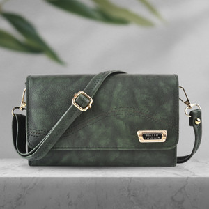 fiesto fashion multicolor sling bag fst-dark green-313