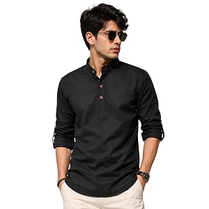 Fifth U Mens Cotton Polyester Blend Solid