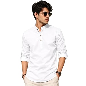 Fifth U Mens Cotton Polyester Blend Solid
