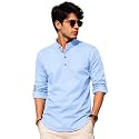 Fifth U Men39s Cotton Polyester Blend Solid