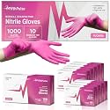 FifthPulse Fuchsia Hot Pink Nitrile Disposable Gloves -3 Mil Medical Exam Nitrile Gloves -Powder and Latex Free