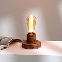 FIG Naked Bulb Table Lamp | Patented Design with Vintage Aesthetic Design | Ideal Lamp for Living Room Decoration, Bedroom, Office | 2.5m Cord | Wedding Gift