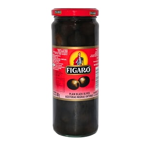 figaro olives figaro black olives plain 450gm