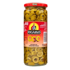 figaro olives figaro green olives sliced 450gm