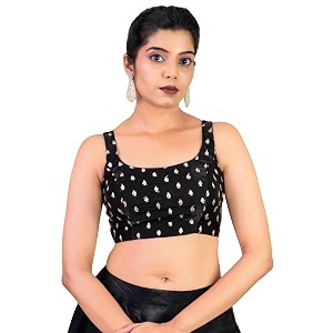 figure39s designer women39s sleeveless square round neck sequin embroidered readymade saree blouse e8