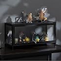 Figure Display Case,Display Cases for Collectibles,Display Cabinet with Acrylic,Quick Installation,Strong Load-Bearing Capacity,Sealed Dustproof,for Playroom, Bedroom. (Col