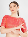 FIGUREUP Round Neck Women Blouse