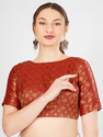 FIGUREUP Round Neck Women Blouse