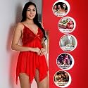 Babydoll Lace Nighty for Women Sensual